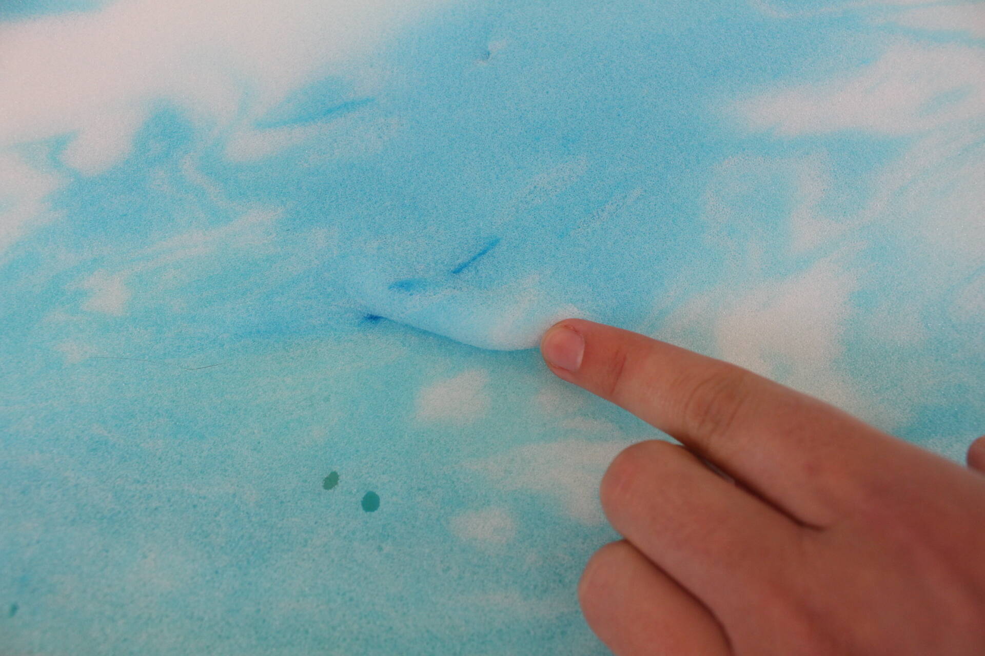 matelas bleu calin defauts